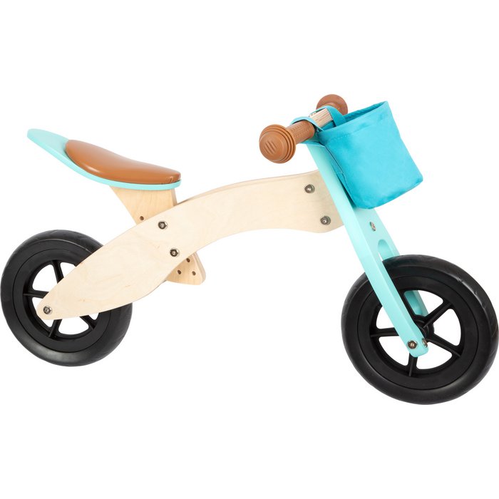 Loopfiets Trike Maxi 2 In 1 Turkoois | Wielen | Houten speelgoed