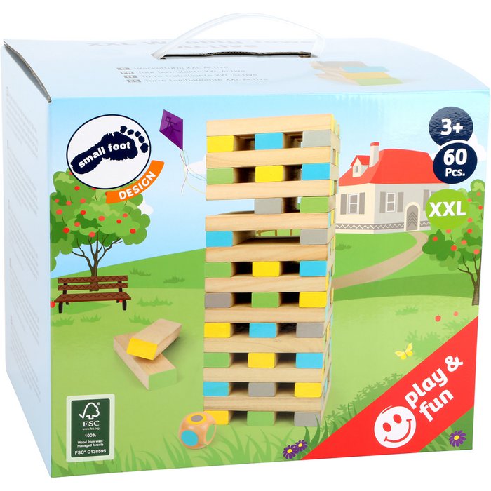 Wobble Tower XXL "Actief" | Spelen in de tuin | 100% FSC