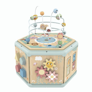 Cube with 7in1 activities pastel