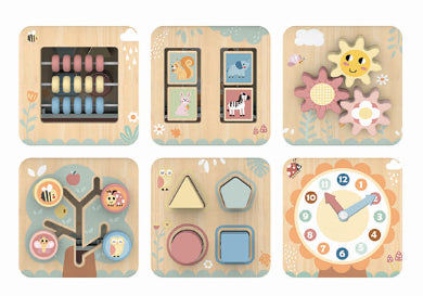 Cube with 7in1 activities pastel